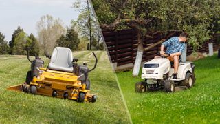 Zero-turn vs. tractor riding mowers