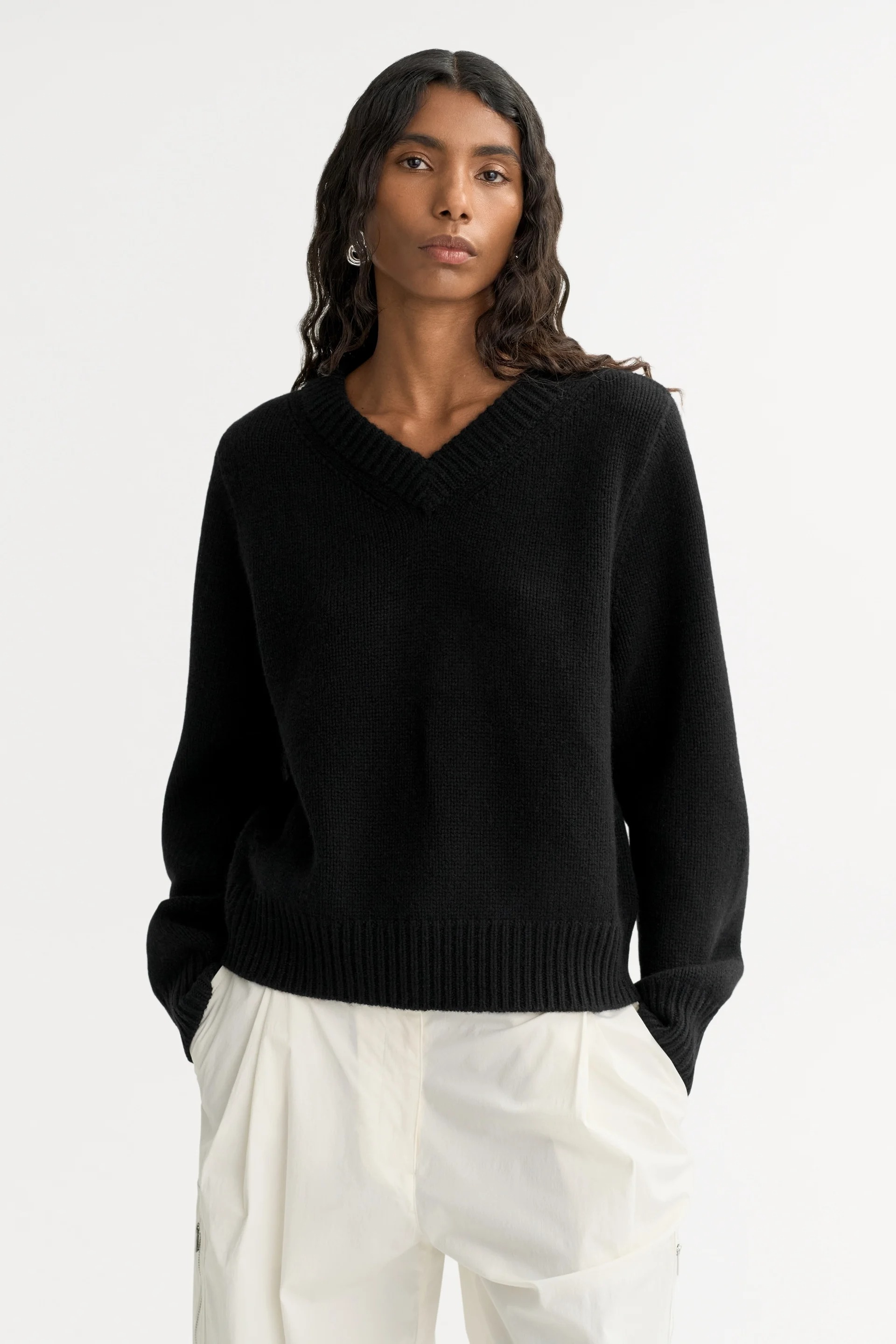 Soft Goat, Chunky V-Neck