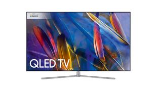 Image of 55 inch Samsung QLED TV with flat screen