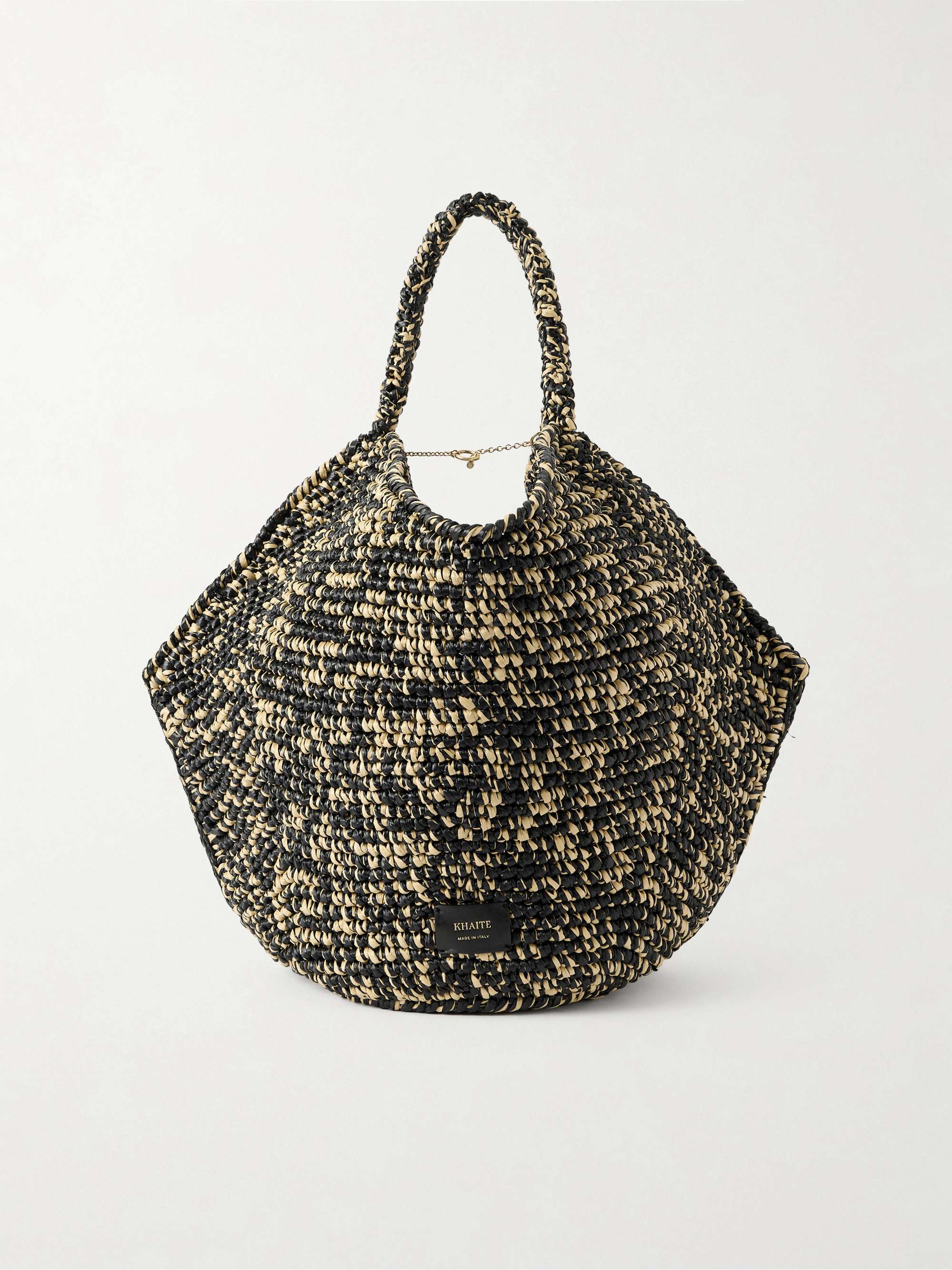 Lotus Medium Two-Tone Woven Tote