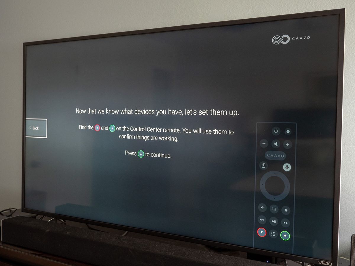 Caavo Control Center Setup