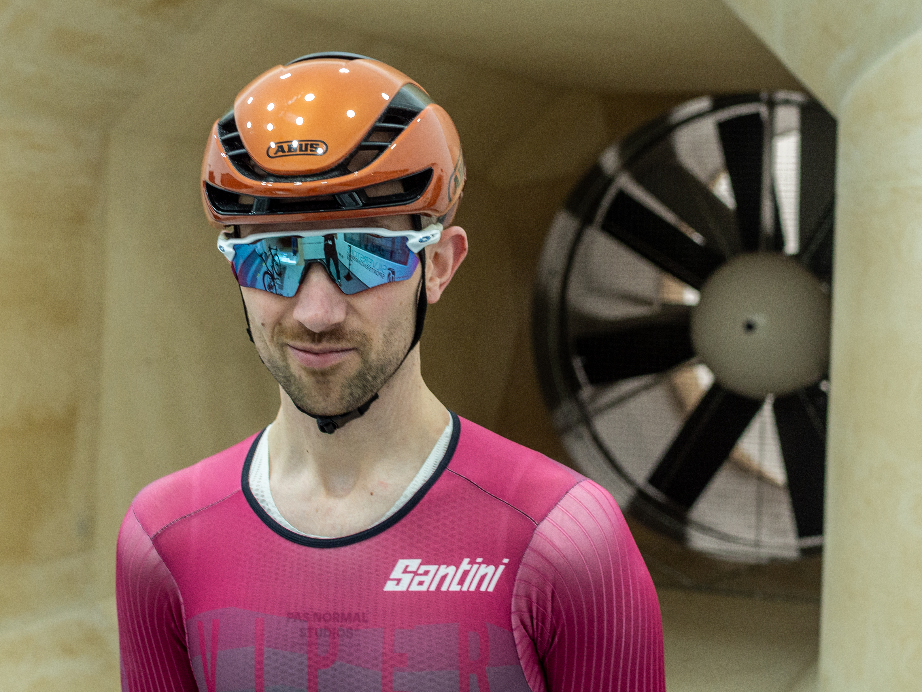 Inside the Silverstone wind tunnel helmet test
