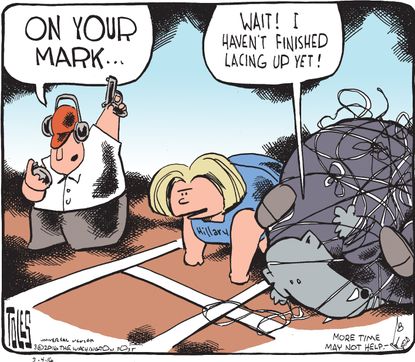 Political Cartoon U.S. Republican Hillary Clinton 2016