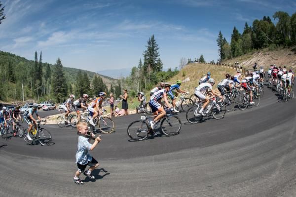 On one of the many switchbacks during Stage 6