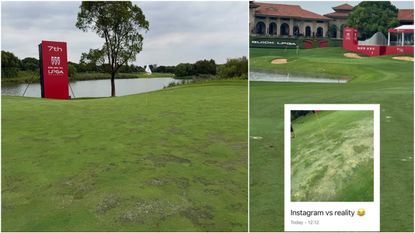 Pictures of the greens at Qizhong Garden Golf Club in Shanghai
