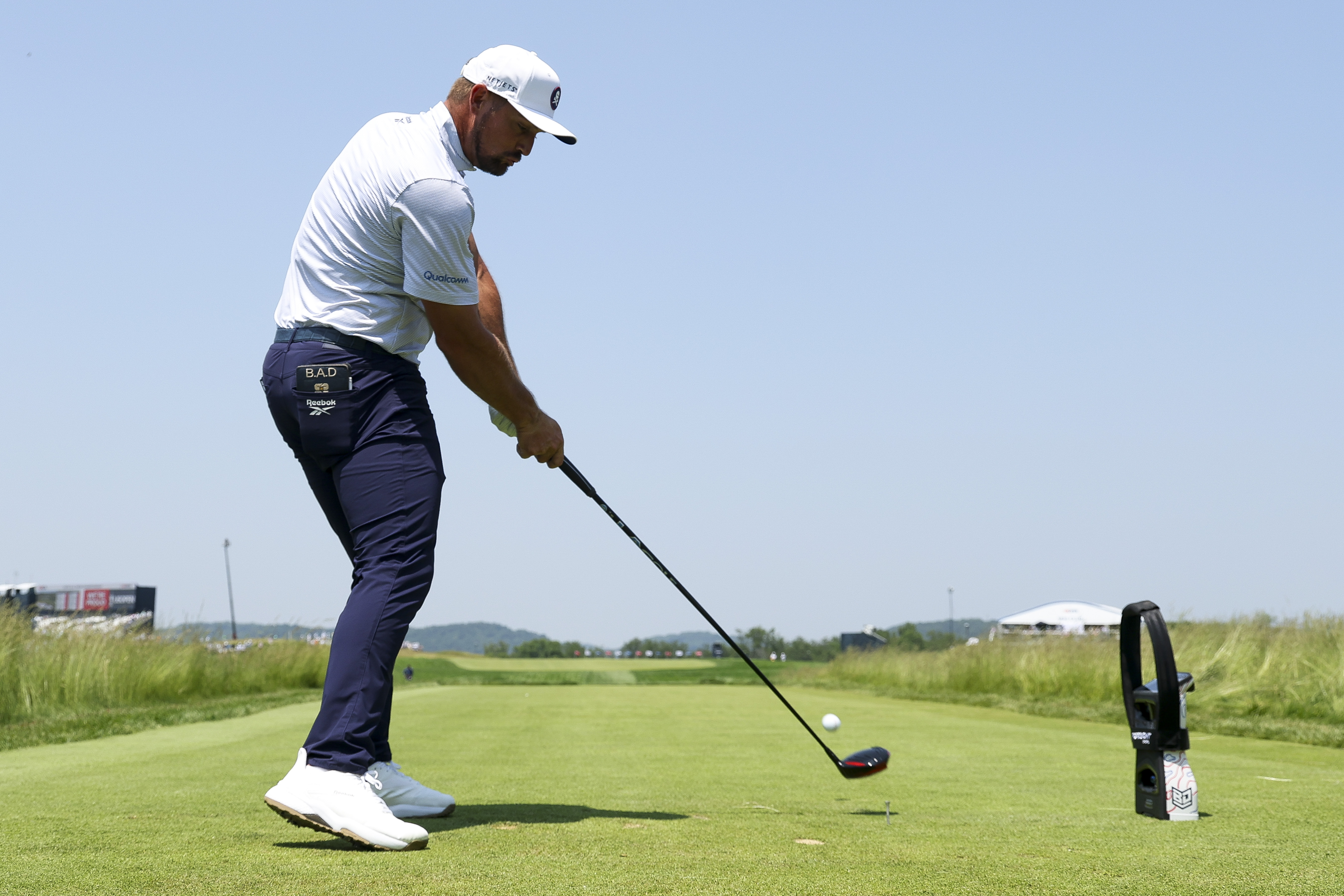 Bryson DeChambeau driving the golf ball 