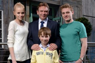 Ian Beale and his children Bobby, Peter and Lucy