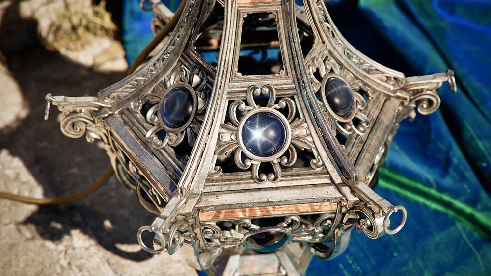 A scene from Nvidia Zorah tech demo with Nvidia neural rendering
