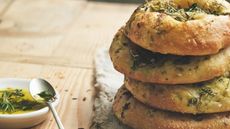 Garlic and herb flatbreads