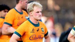 Tom Lynagh of Australia looks dejected at the end of the Rugby Championship 2024 match between Argentina and Australia ahead of Saturday&#039;s Australia vs New Zealand clash 