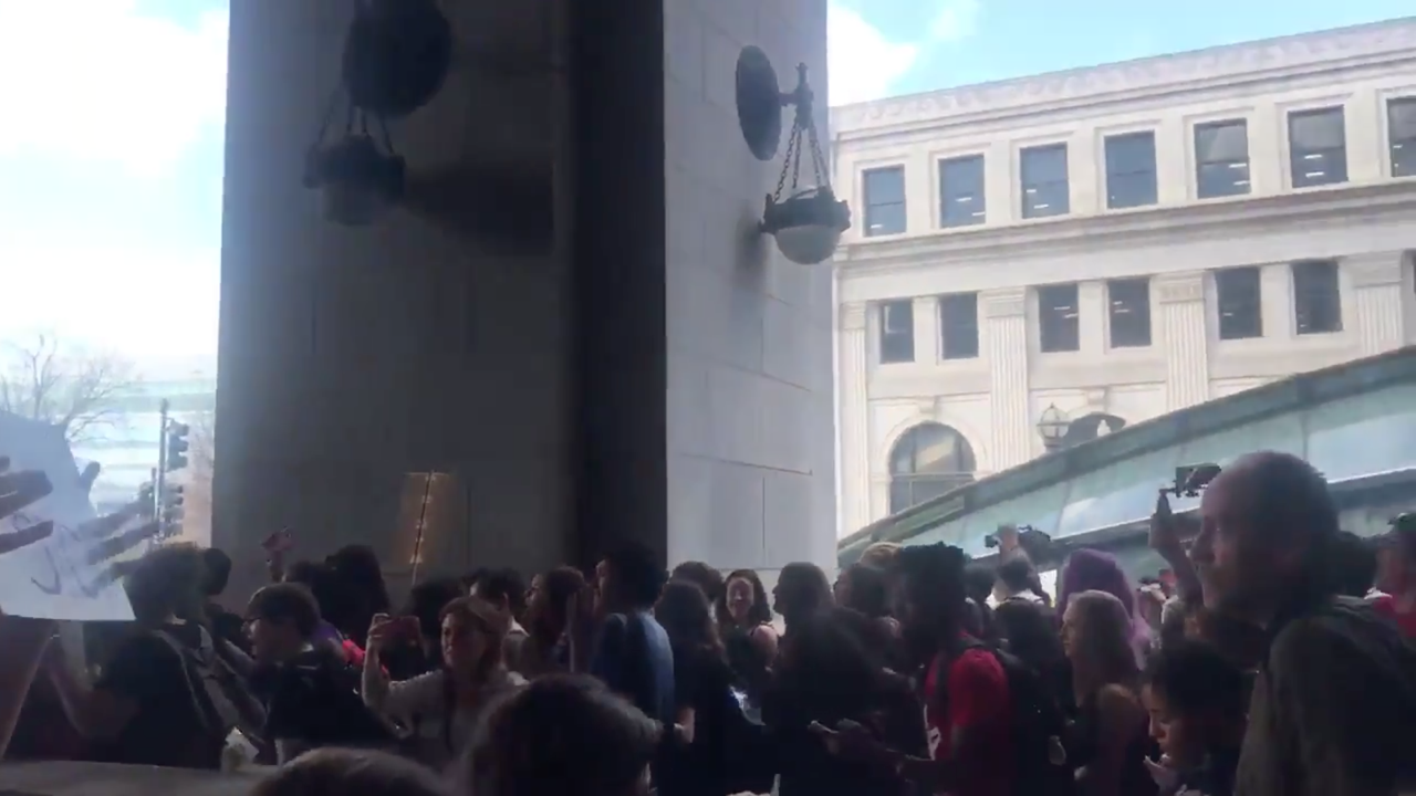 Florida student protest. 