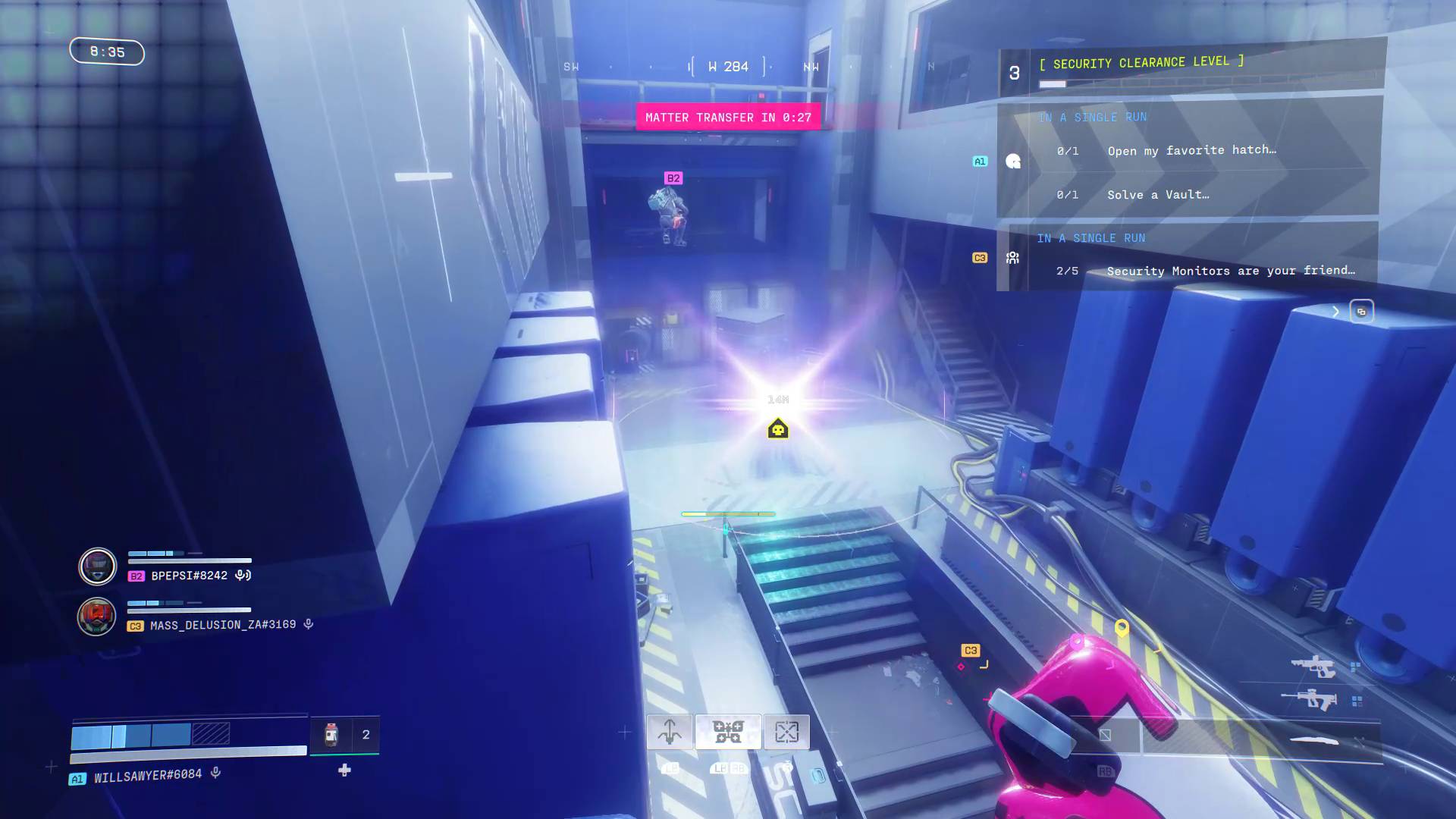 Marathon Cryo Archive players running to extraction beacon