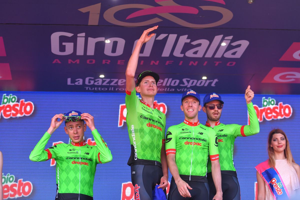 Hugh Carthy, Joe Dombrowski, Michael Woods and Alex Howes (Cannondale-Drapac)