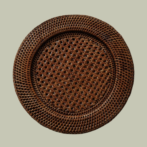 Rebecca Udall, Rattan Charger, Brown