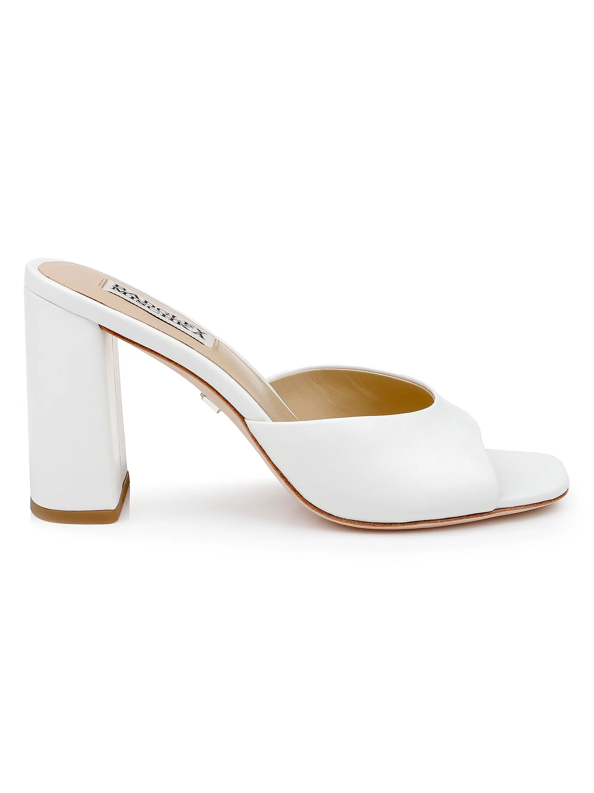 Cadence 85mm Leather Block-Heel Mules