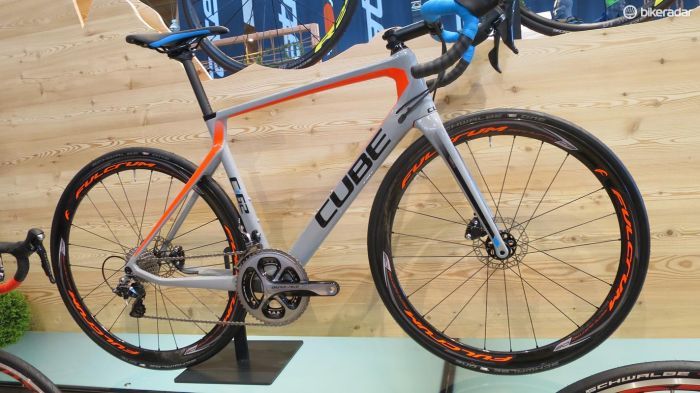 Cube's new Agree SLT Disc looks like the pick of the range with full Dura-Ace, carbon Fulcrum wheels and 805 brakes for &pound;3299