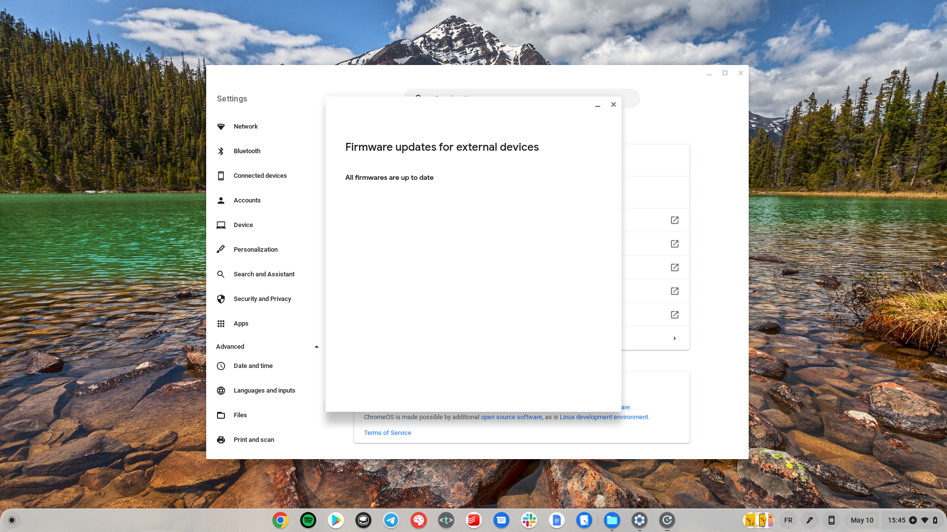 Atualizações de firmware ChromeOS 101