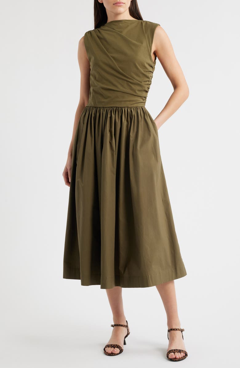Mixed Media Midi Dress