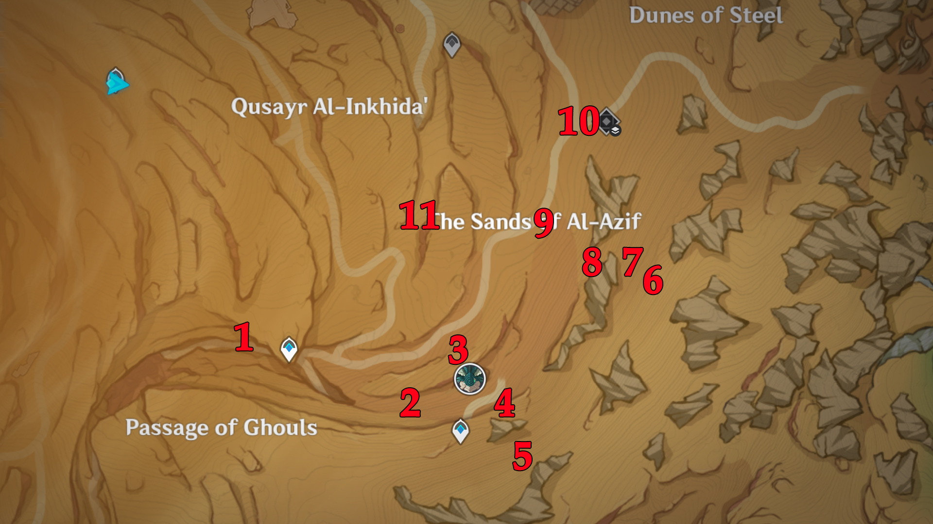 Genshin Impact Sand Grease Pupa Locations And Farming Route | GamesRadar+