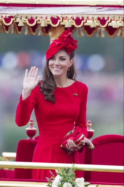 When Kate stole the spotlight in a bright red dress. 