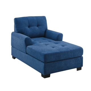 A blue chaise longue