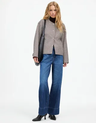 Madewell, Plaid Bomber Jacket