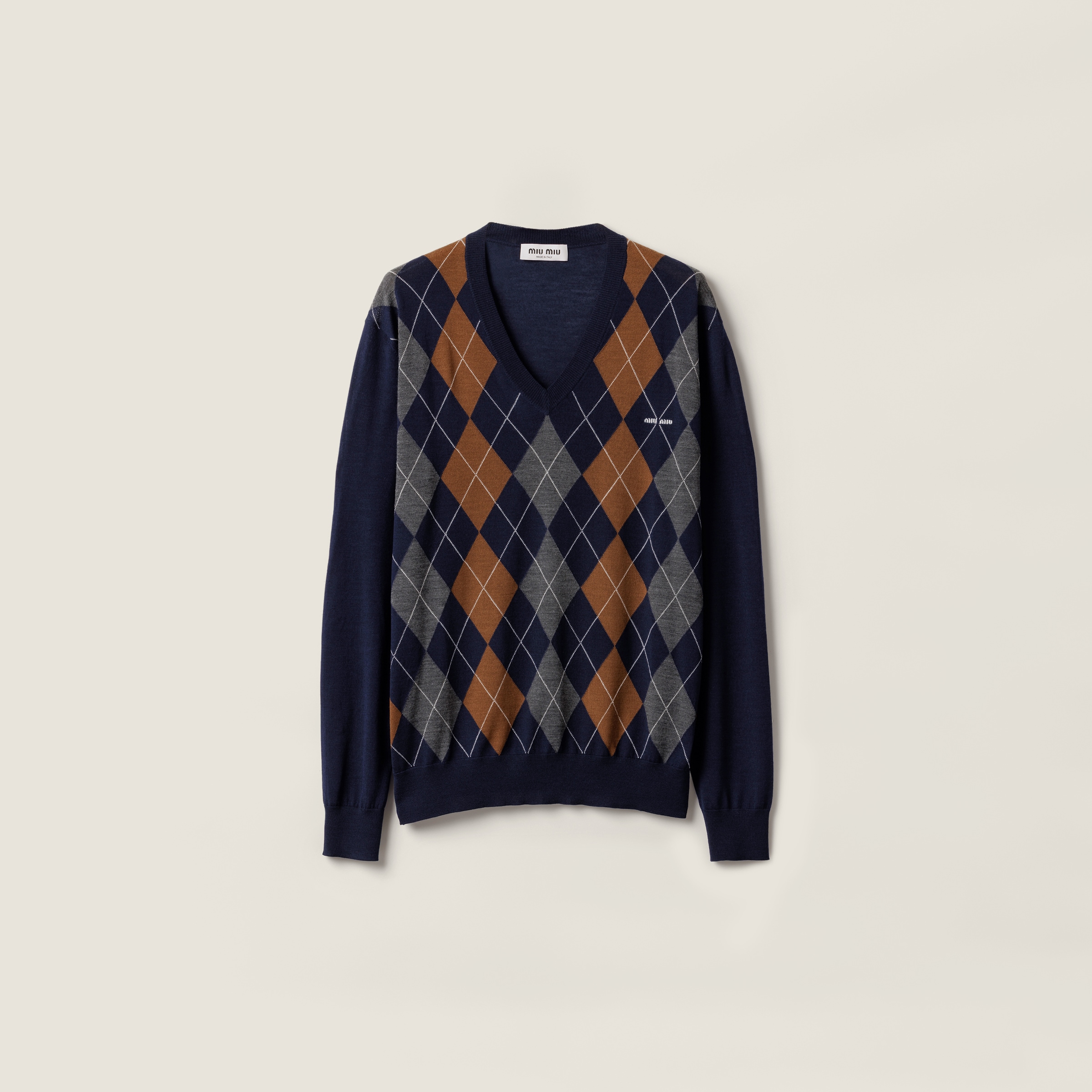 V-Necked Wool Sweater