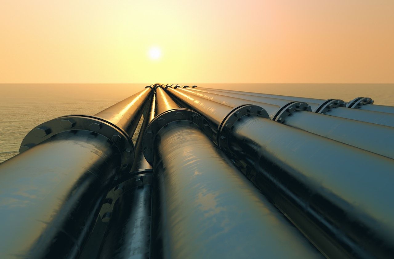 Pipeline sunset.