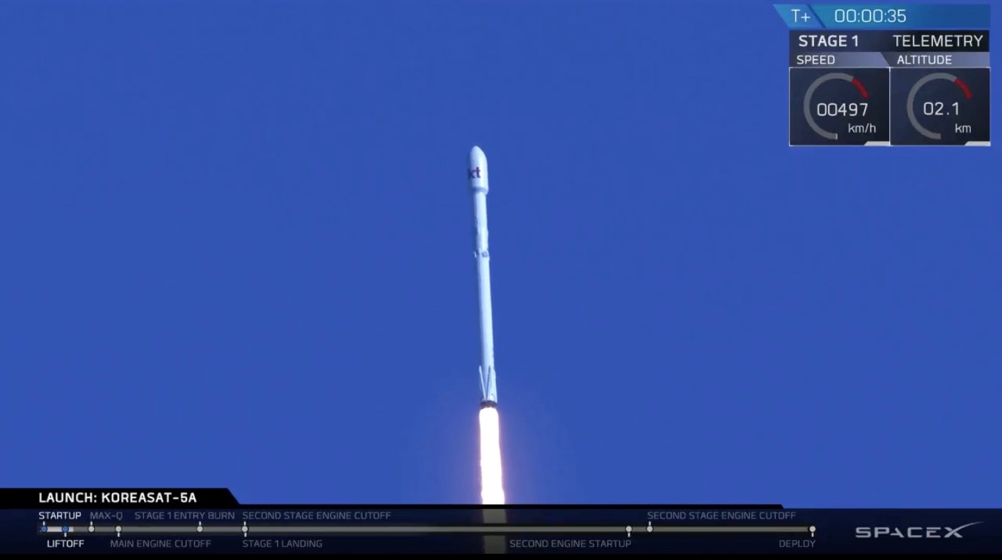 In Photos: SpaceX Launches Koreasat-5A Satellite, Lands Falcon 9 Rocket ...