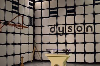 a photo inside Dyson's EMC testing room