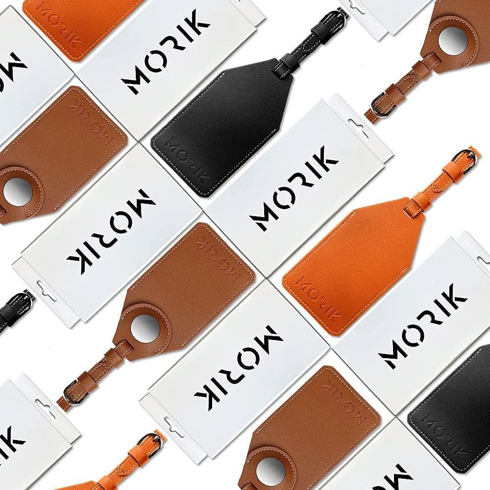 This leather luggage tag has a secret hiding place for an AirTag iMore