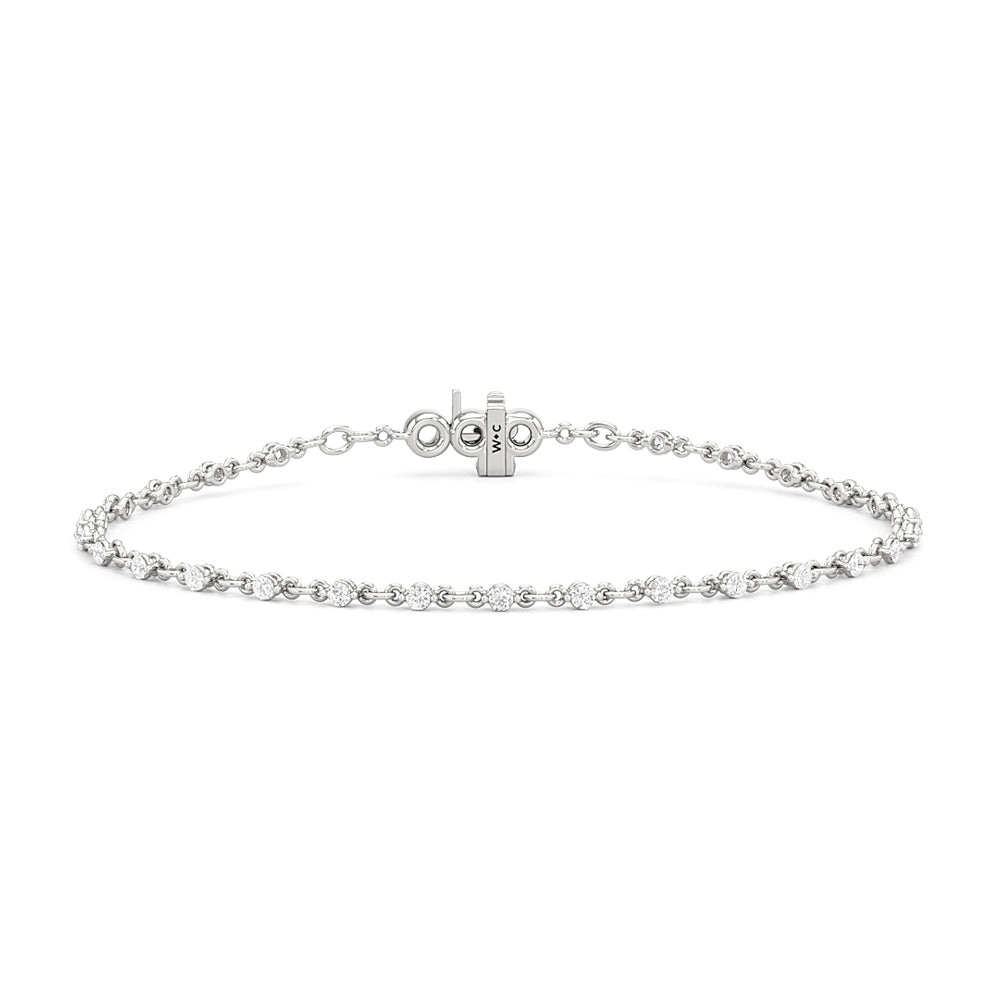 Lab Diamond Chain Link Bracelet