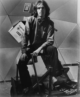 John Carpenter on the set of Dark Star, 1974
