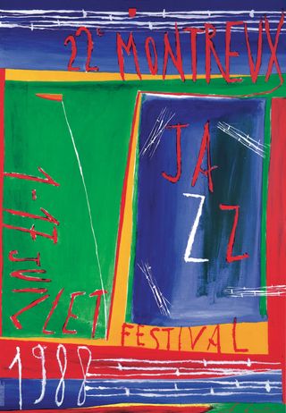 Montreux Jazz Festival poster 1988 © Artwork by Nicola de Maria