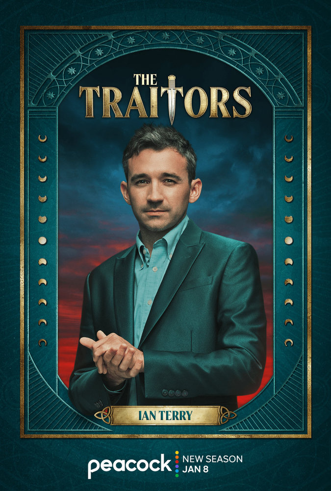 Ian Terry's portrait for 'The Traitors' season 4.