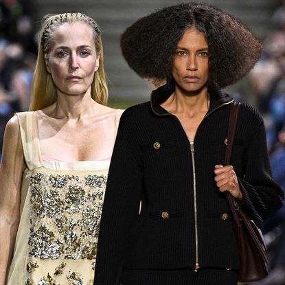 Gillian Anderson and a Chanel model open the fall 2026 runways 