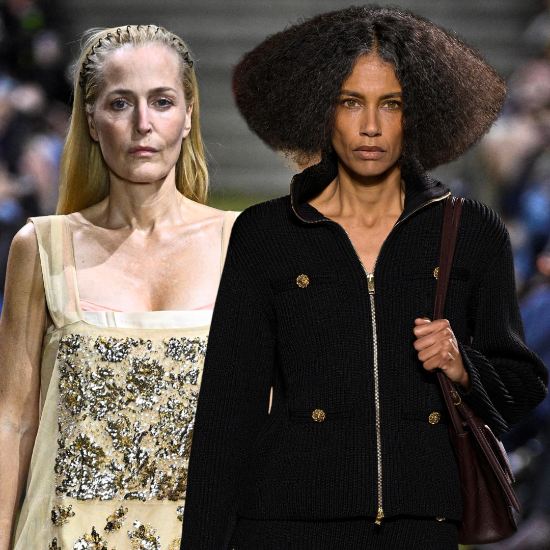 Gillian Anderson and a Chanel model open the fall 2026 runways 