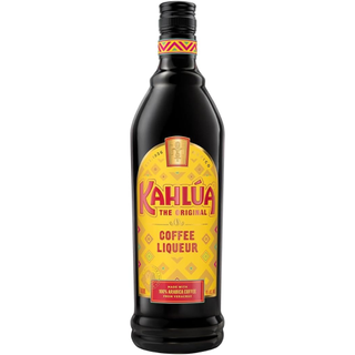 A bottle of Kahlua coffee liqueur