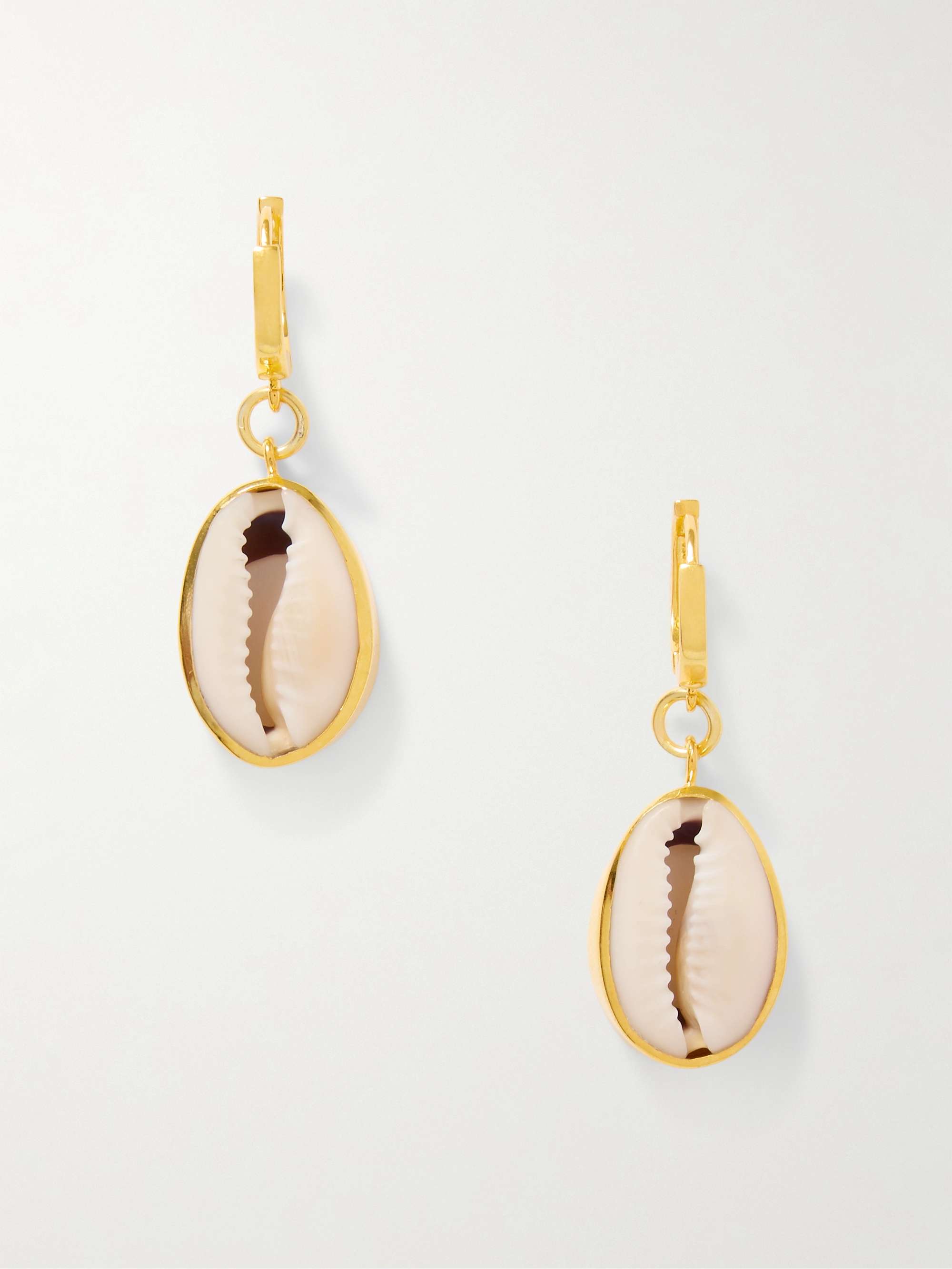 Concha Puka Gold Vermeil Earrings