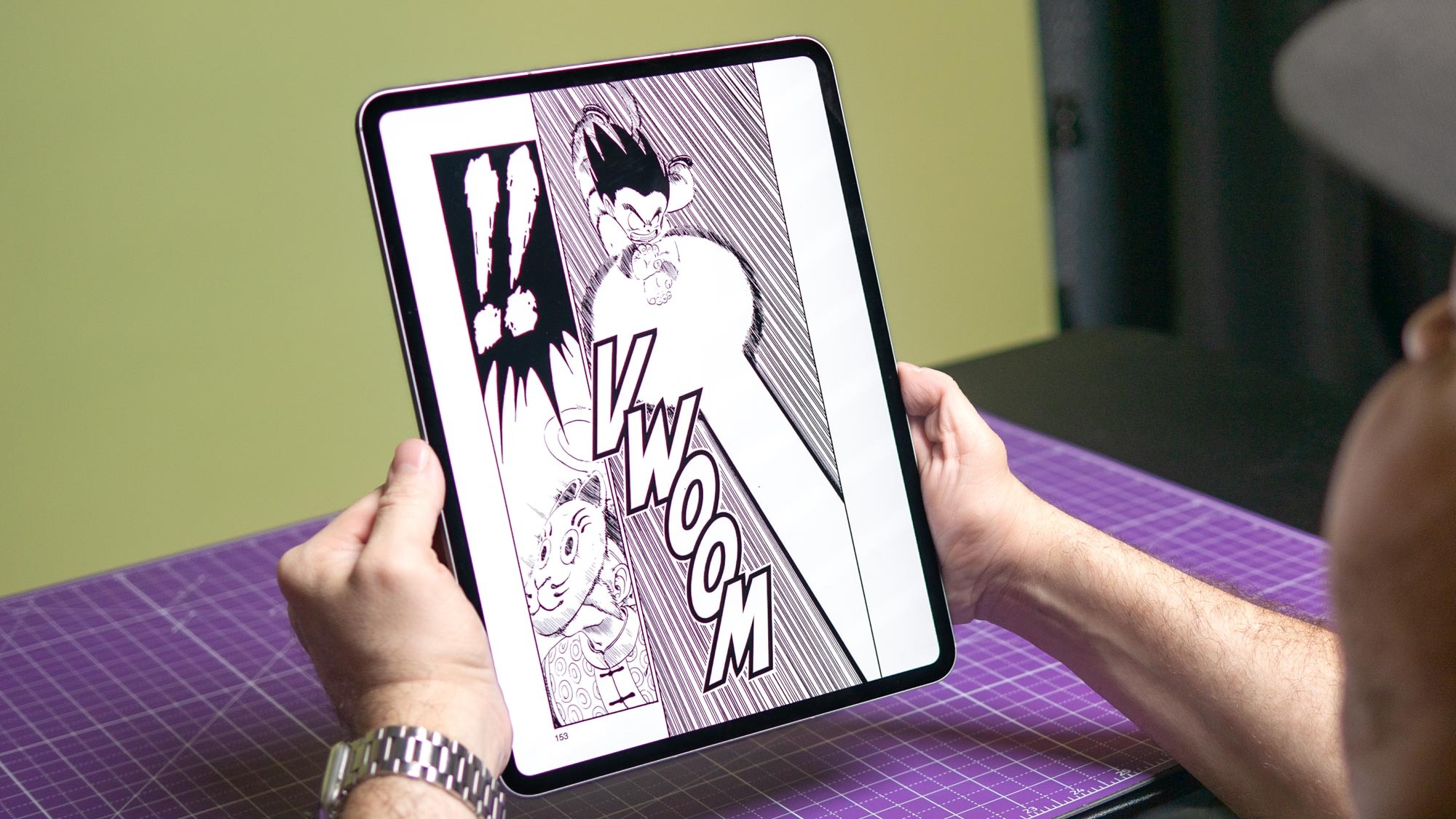 Dragon Ball manga on the iPad Pro 2024