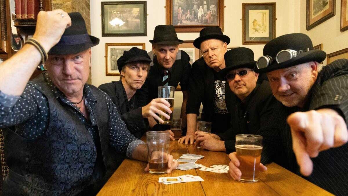 Soho Dukes at a pub table