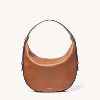 Crescent Hobo BagSmooth Tan