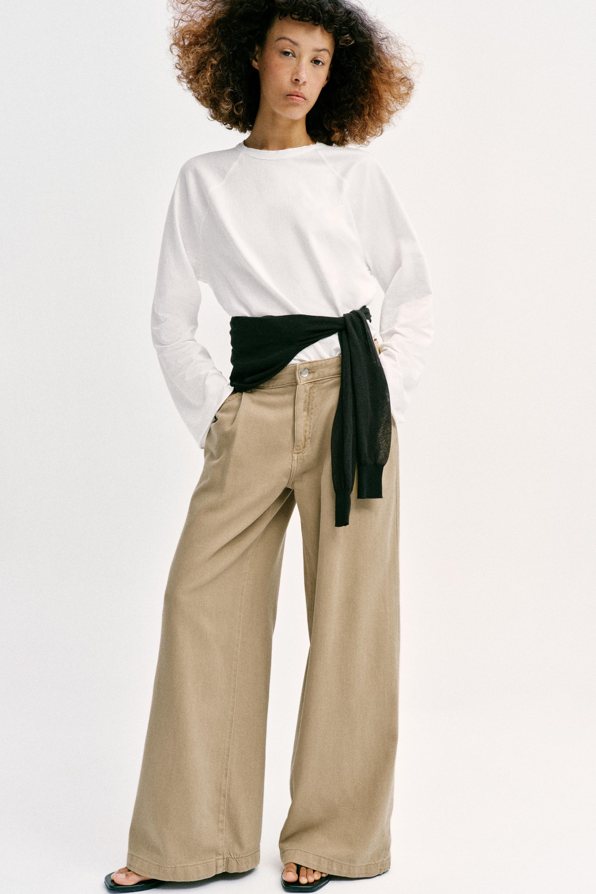 Z1975 High Waist Wide Leg Jeans With Darts