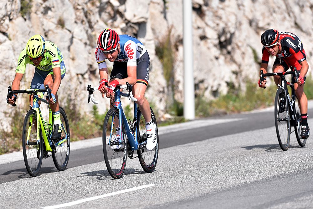 Tim Wellens was joined by Alberto Contador and Richie Porte