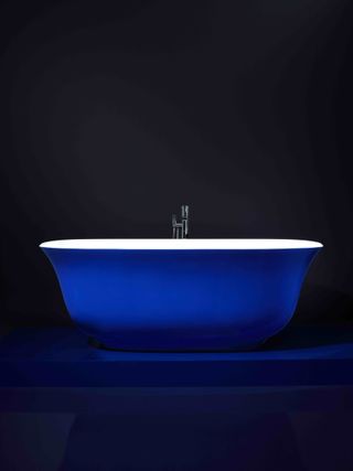 deep blue freestanding bath in house of rohl bathroom colours