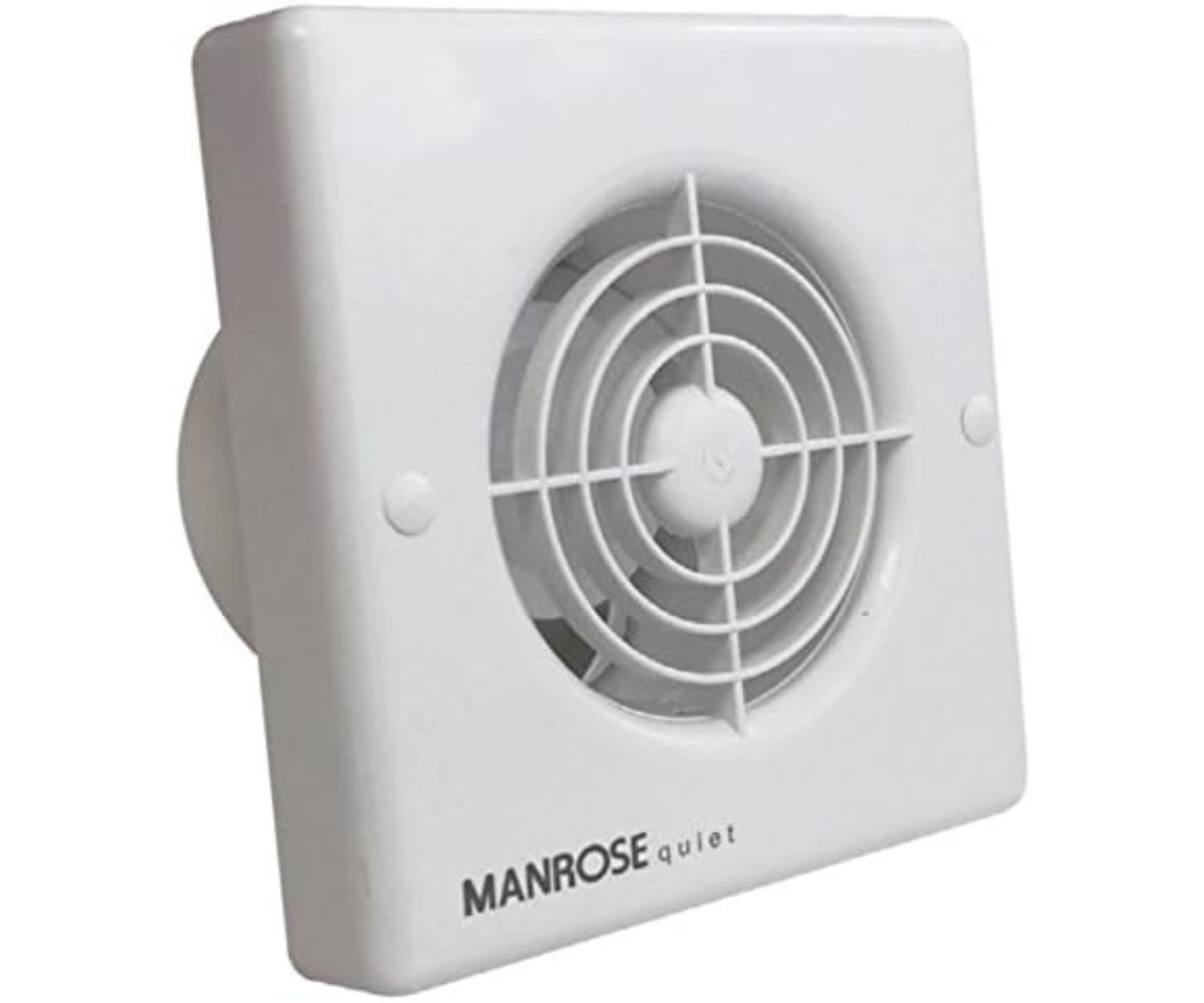 Manrose QF100T Quiet Extractor Fan with Timer for 4&quot;/100mm Duct large cut out on white background