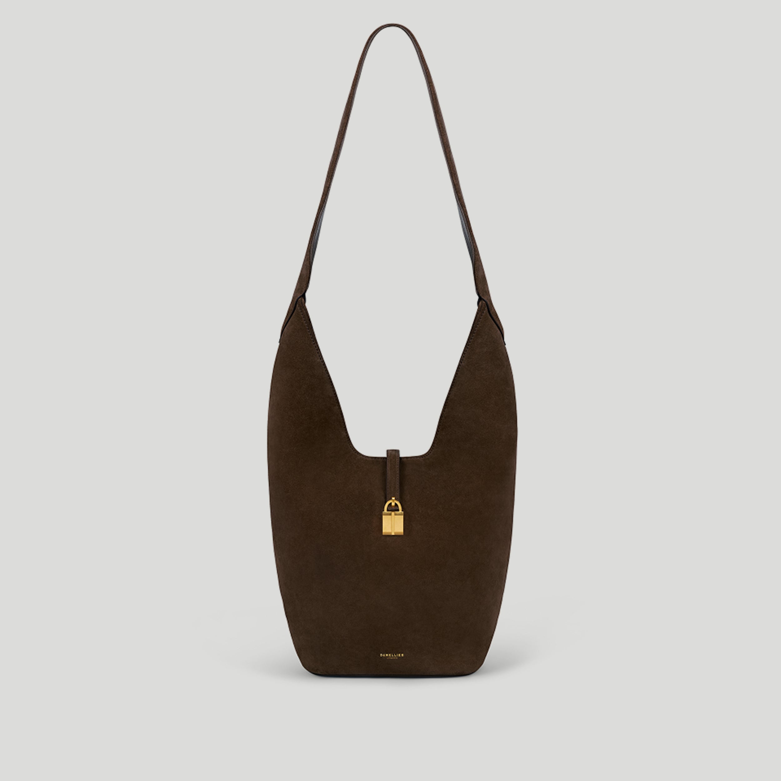 The Siena Crossbody | Mocha Suede | Demellier