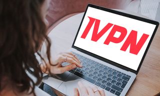 IVPN on a laptop