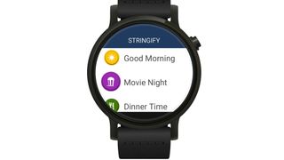 Stringify's first app for Android Wear enables users to set up 'scenes' that automate a set of smart home functions.