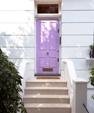 Feng Shui front door colors purple door